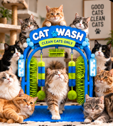 WashyCat: The Cat Wash™ Grooming Station