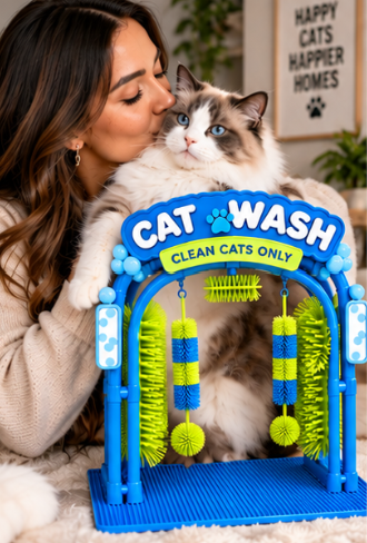 WashyCat: The Cat Wash™ Grooming Station